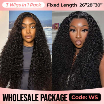 Wholesale Package | Wear Go Glueless Wigs Pre Cut 7x5 HD Lace Wigs Human Hair Pre-Plucked