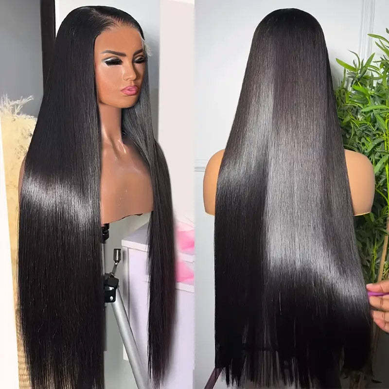 [30'' = $165.99 - No Code Needed] 13x6 HD Lace Front Wig Virgin Straight Human Hair Ready to Go Glueless Wig