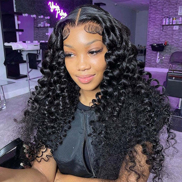 Pre Plucked HD Lace Wigs Loose Deep Wave Brazilian Virgin Human Hair Lace Front Wigs for Women Natural and Realistic Lace Frontal Wigs