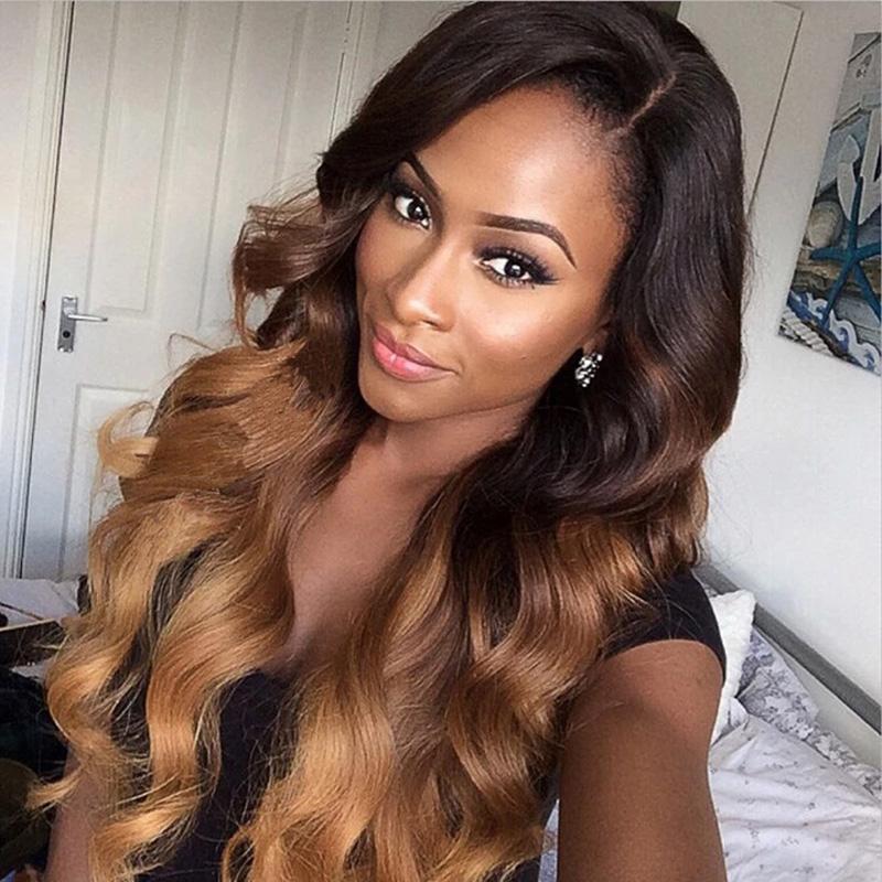 WIGARI 1b/4/27 Body Wave 4 Bundles with 4X4 Closure Human Hair