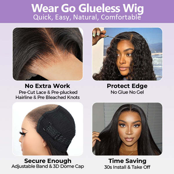 Wholesale Package | 7x5 Pre Cut HD Lace Wear Go Glueless Wigs Bleached Knots Beginner Friendly