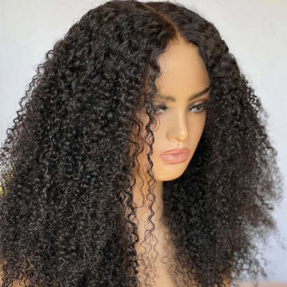  Afro Curly Hair Wear Go Glueless Wigs 7x5 Pre Cut HD Lace No Glue Needed