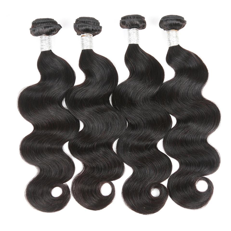 Peruvain Body Wave 4 Bundles Human Hair Extension 8-40 inches
