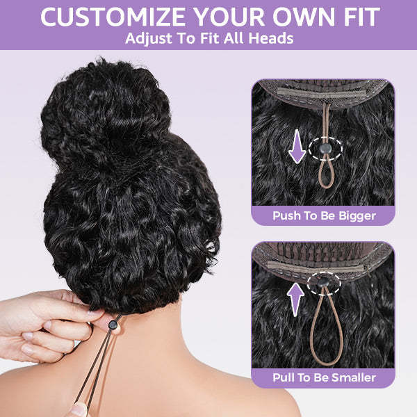  Afro Curly Glueless 9x6 T Part Lace Wear Go Wig Pre-Bleached Tiny Knots Natural Frontal Look