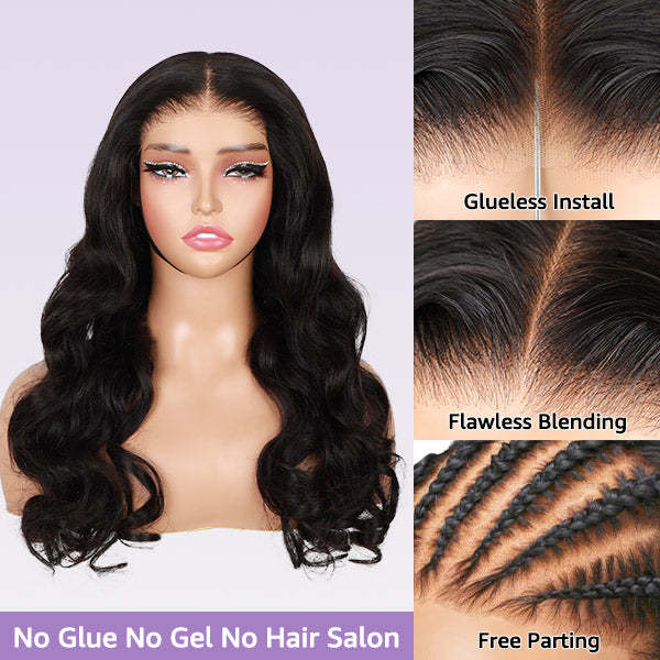 24h Shipping | Kinky Curly Wear Go Wigs 6x4 HD Lace Pre Cut Lace Closure Glueless Wigs With Bleached Knots