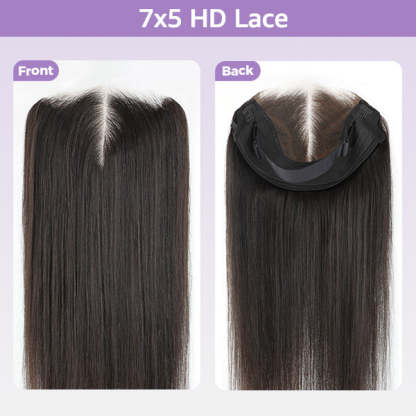 OQ Hair Straight Replaceable Zip Lace Tops For Block Wig