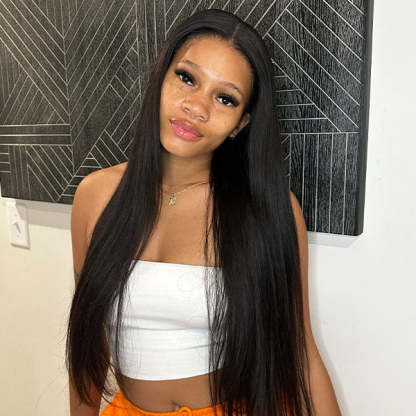 24h Shipping | Straight Wear Go Glueless Wigs 6x4 Pre Cut HD Lace Wigs With Pre Plucked Nautral Hairline