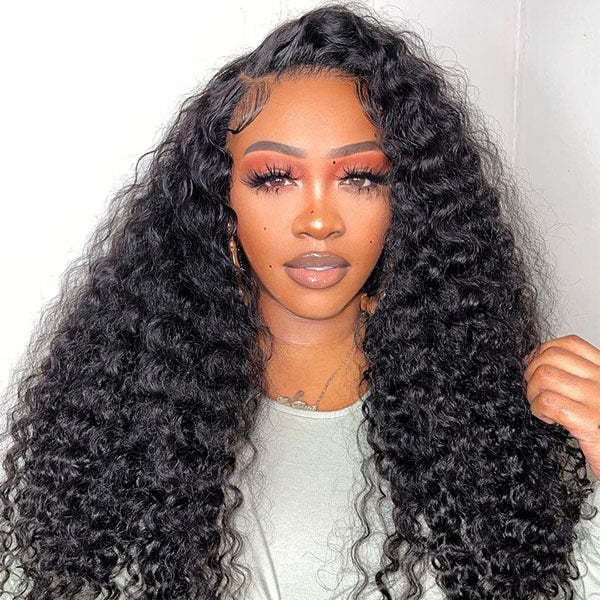  M-Cap Deep Wave Wear Go Glueless Wigs Bleached Knots Pre Cut 9x6 HD Lace Wigs Pre Plucked Hairline