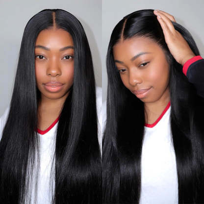  M-cap Straight Wear Go Wigs Pre Cut 9x6 HD Lace Bleached Knots Glueless Wigs Human Hair Tiny Knots Pre Plucked Hairline