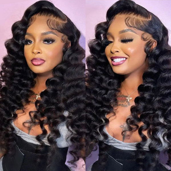  Wand Curl Wear Go Glueless Wig 7x5 HD Lace Pre Cut Lace 100% Glueless Wig Preplucked with Natural Hairline