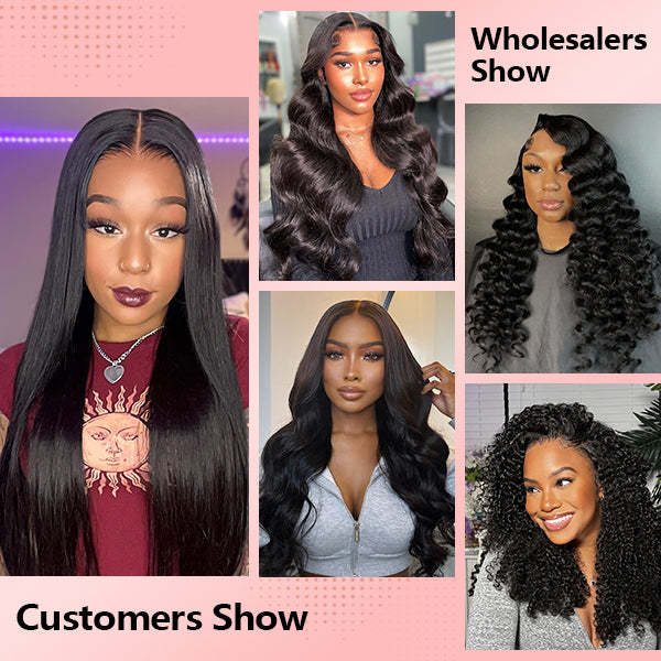 Wholesale Package | Wear Go Glueless Wigs Pre Cut 7x5 Pre Cut HD Lace 100% Glueless Wig
