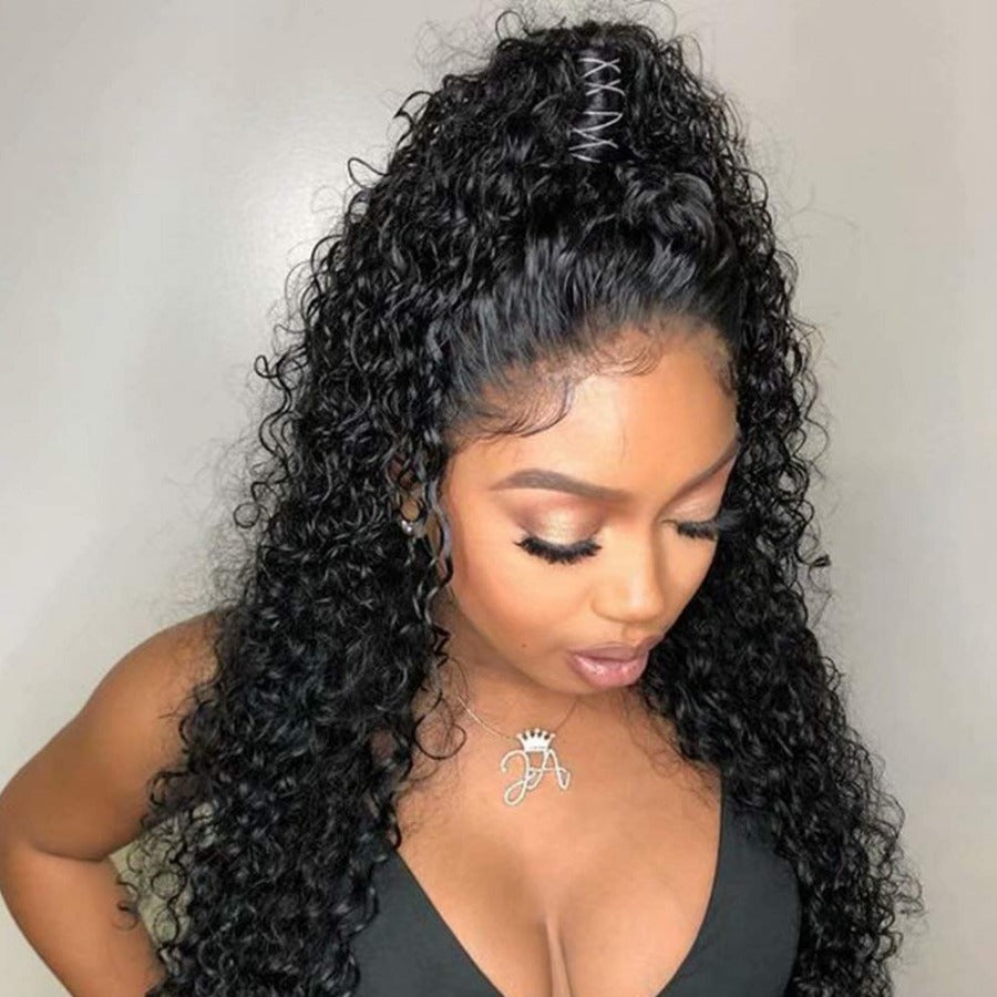 360 Lace Front Wigs Water Wave Human Hair Wigs Best Wigs for Ponytail