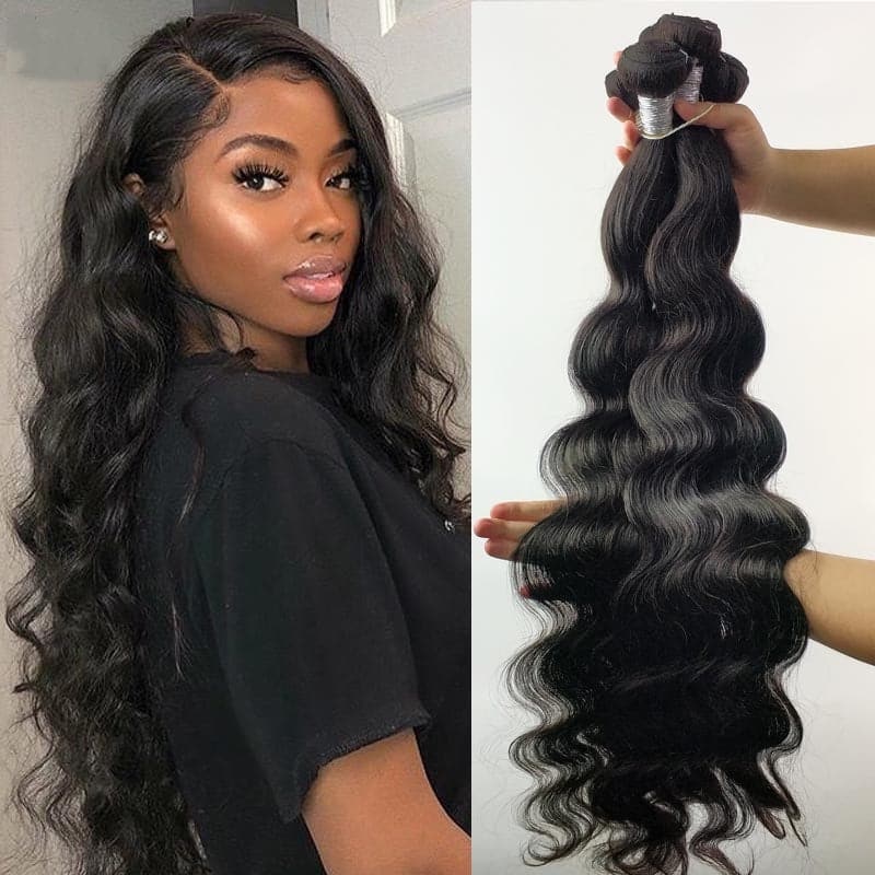 Peruvain Body Wave 4 Bundles Human Hair Extension 8-40 inches