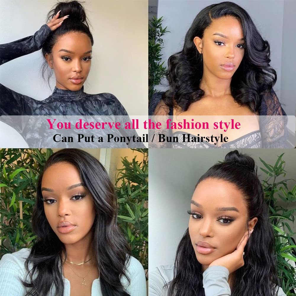 Breathable 360 Lace Front Wigs Body Wave Human Virgin Hair Skin Melt Well Lace Wigs