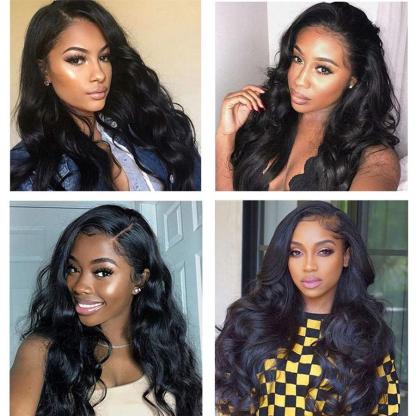 Loose Deep Wave U Part Human Hair Wig for Women, Brazilian Remy Human Hair Glueless Full Head Clip in Half Wig 180% Density