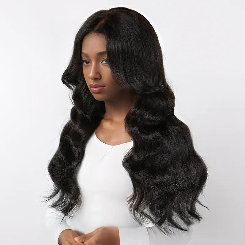9x6 Layer Glueless Wig With Bangs Body Wave