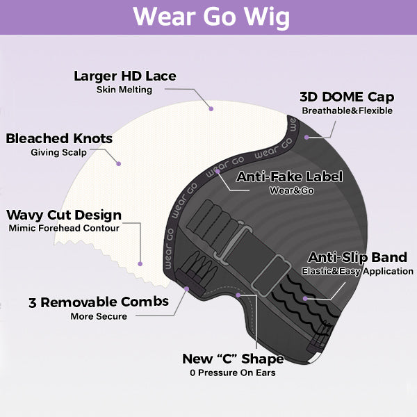  Straight Chocolate Brown Color Layered Cut Wear Go Glueless Wig