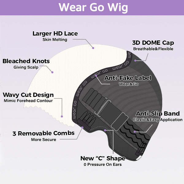  Straight Chocolate Brown Color Layered Cut Wear Go Glueless Wig