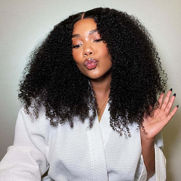 Wigari Afro Curly Hair Invisi-Drawstring 360 Lace Glueless Wig Beginner Friendly
