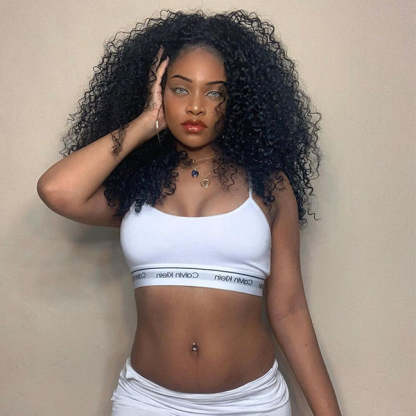 Wigari Afro Curly Hair Invisi-Drawstring 360 Lace Glueless Wig Beginner Friendly