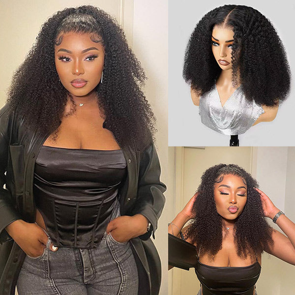 Wigari Afro Curly Hair Invisi-Drawstring 360 Lace Glueless Wig Beginner Friendly