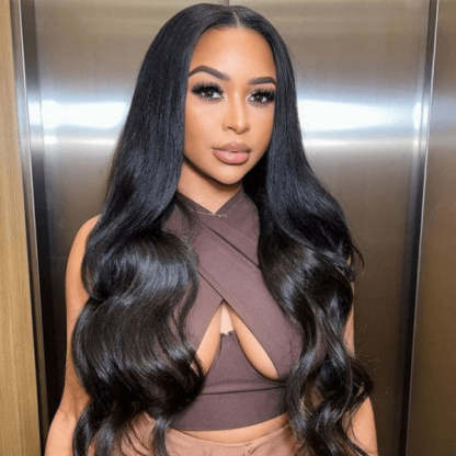 Body Wave V Part Wig No Leave Out Thin Part Glueless Wigs Human Hair Wig