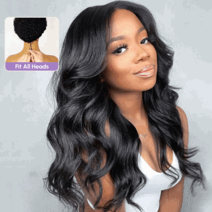 Body Wave Elastic Drawstring V Part Wig Glueless Protective Style