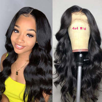 4x4 Lace Closure Wig Human Hair Brazilian Body Wave Lace Wigs for Women Human Hair Wigs
