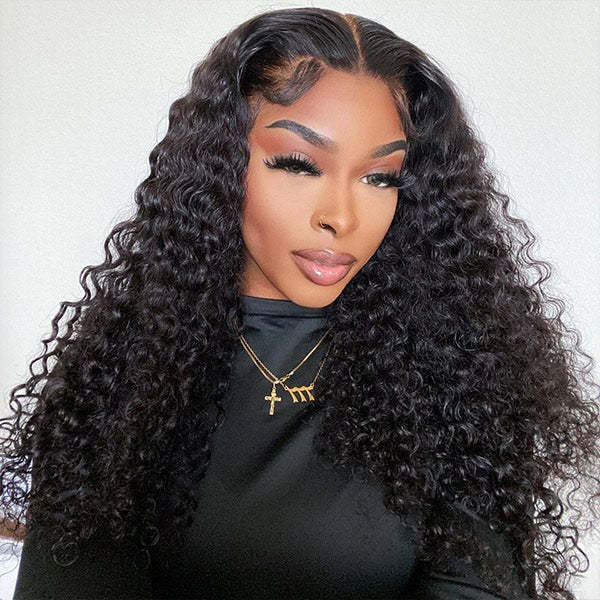  Deep Wave Wear Go Glueless Wigs 7x5 HD Lace Pre Cut Lace Closure Wigs