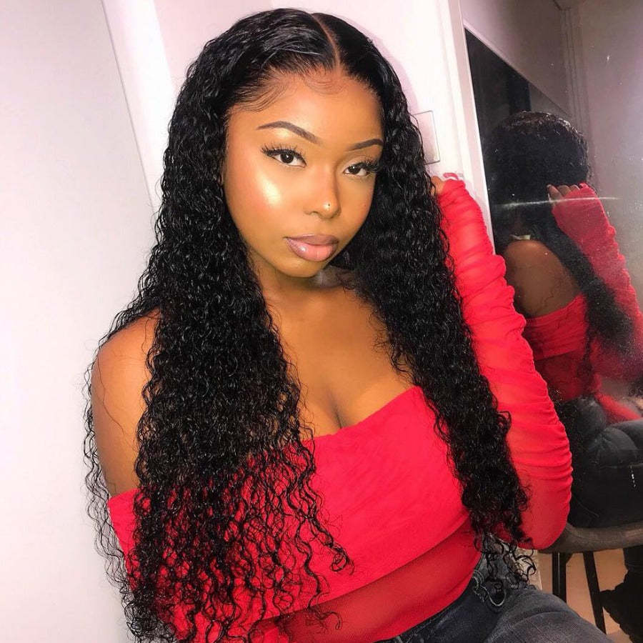 360 Lace Front Wigs Water Wave Human Hair Wigs Best Wigs for Ponytail