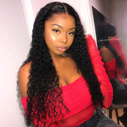 360 Lace Front Wigs Water Wave Human Hair Wigs Best Wigs for Ponytail