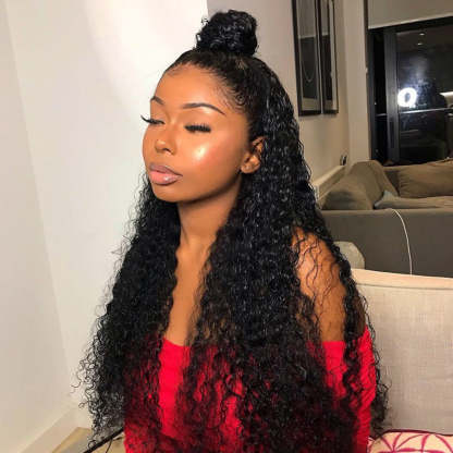 360 Lace Front Wigs Water Wave Human Hair Wigs Best Wigs for Ponytail