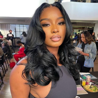 24h Shipping | Ocean Wave Hair Wear Go Glueless Wigs 6x4 Pre Cut HD Lace Closure Wigs With Pre Plucked Nautral Hairline