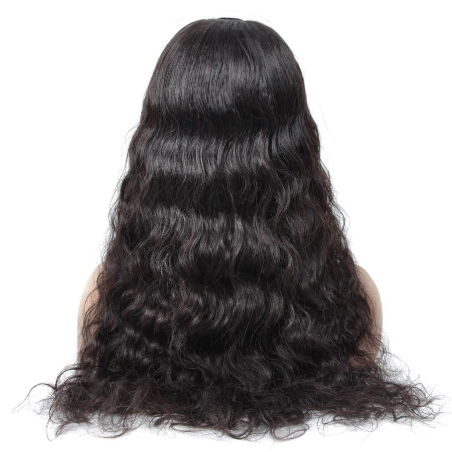 Loose Deep Wave U Part Human Hair Wig for Women, Brazilian Remy Human Hair Glueless Full Head Clip in Half Wig 180% Density