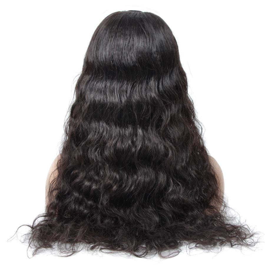 Loose Deep Wave U Part Human Hair Wig for Women, Brazilian Remy Human Hair Glueless Full Head Clip in Half Wig 180% Density