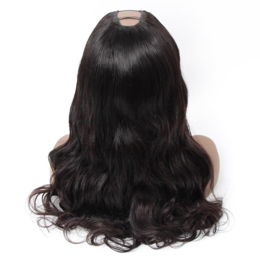 U Part Wigs Human Hair Wigs for Women Brazilian Body Wave None lace front wigs Glueless Hair Extension Clip