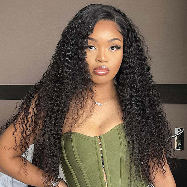  Kinky Curly Wear Go Wig Pre-cut 7x5 HD Lace With Natural Hairline Bleached Knots Wig