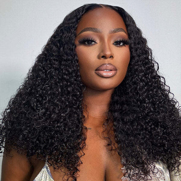  Kinky Curly Realistic Scalp 9x6 T Part Lace Wear Go Wig No Glue Need Pre-Cut Lace Natural Hairline