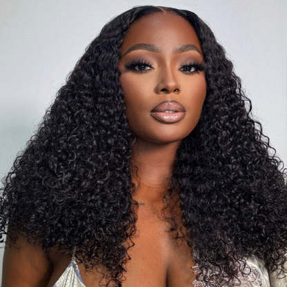  Kinky Curly Realistic Scalp 9x6 T Part Lace Wear Go Wig No Glue Need Pre-Cut Lace Natural Hairline