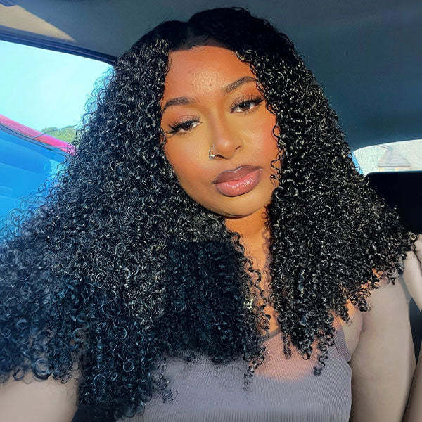  Kinky Curly Realistic Scalp 9x6 T Part Lace Wear Go Wig No Glue Need Pre-Cut Lace Natural Hairline