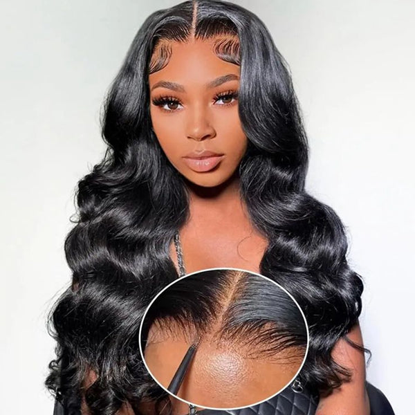 5x5 Ready to Wear Glueless Wig Pre Plucked Pre Bleached Knots Pre Cut HD Lace Front Upgrade Drawstring Human Hair Wigs for Beginner Friendly Flash Sale