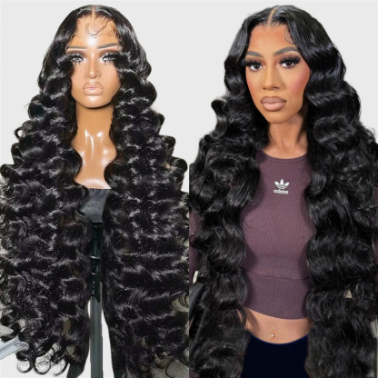 [32inch=$199] Lolly 30 32 Inch 13x6 HD Lace Front Human Hair Wigs Body Wave Deep Wave Pre Plucked Pre Bleached Knots Glueless Lace Frontal Wig 180% Density Flash Sale