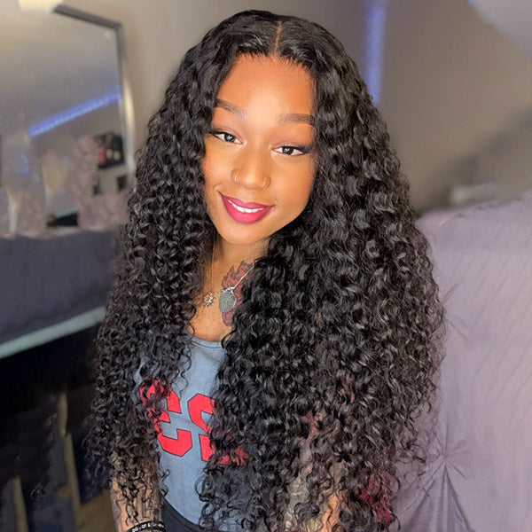  Water Wave Wear Go Wigs 7x5 HD Lace Real Glueless Lace Closure Wigs