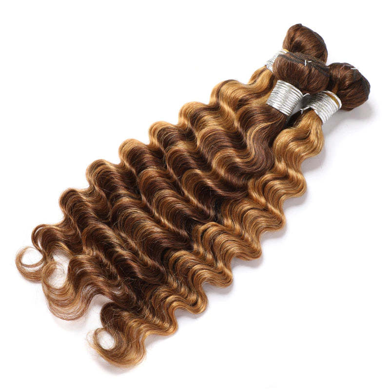 P4/27 Highlight Loose Deep Wave 3 Bundles