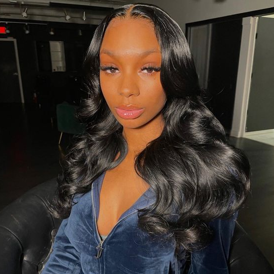  Pre-Bleached Knots Body Wave Hair Flexible Fit Drawstring Wear Go Glueless Wigs 7x5 Pre Cut HD Lace Closure Wigs With Pre Plucked Nautral Hairline