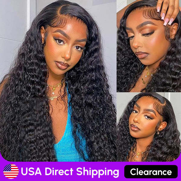 USA Warehouse Clearance | Water Wave Pre-cut 9x6 HD Lace Wear&Go Glueless Wig Pre Plucked