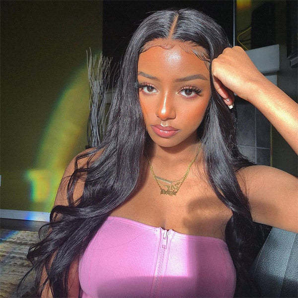 Body Wave V Part Wig No Leave Out Thin Part Glueless Wigs Human Hair Wig