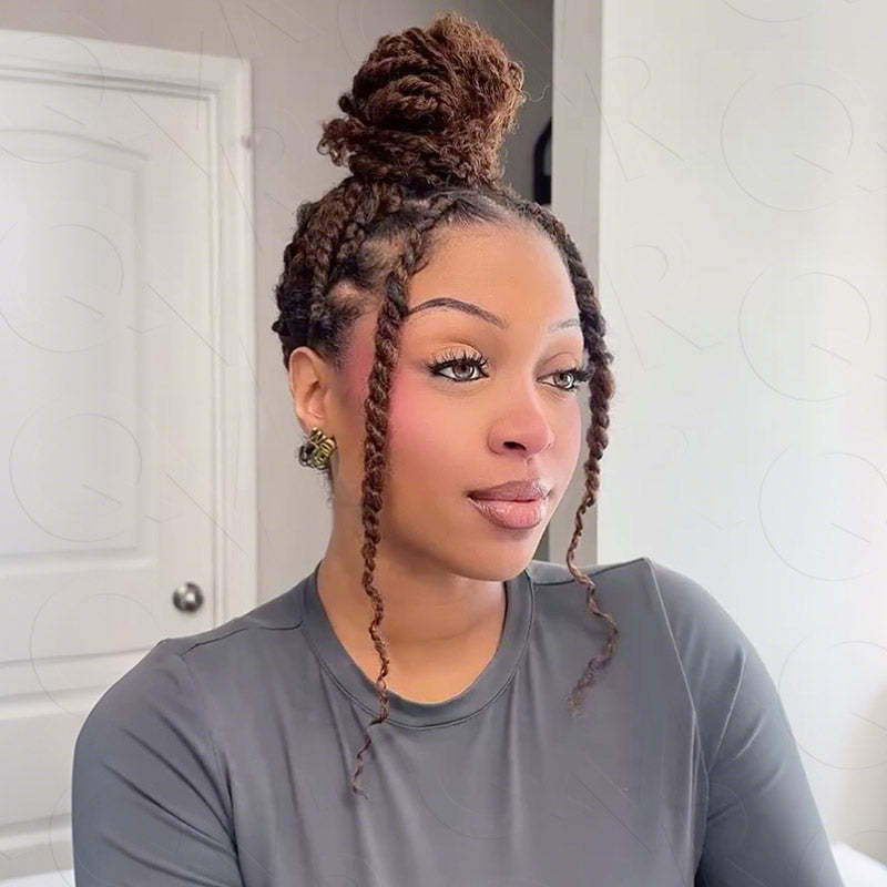 WIGARI Mixed Color #4/30 Afro Kinky Bulk Highlights #27/30 Human Hair