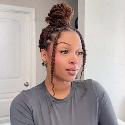 WIGARI Mixed Color #4/30 Afro Kinky Bulk Highlights #27/30 Human Hair