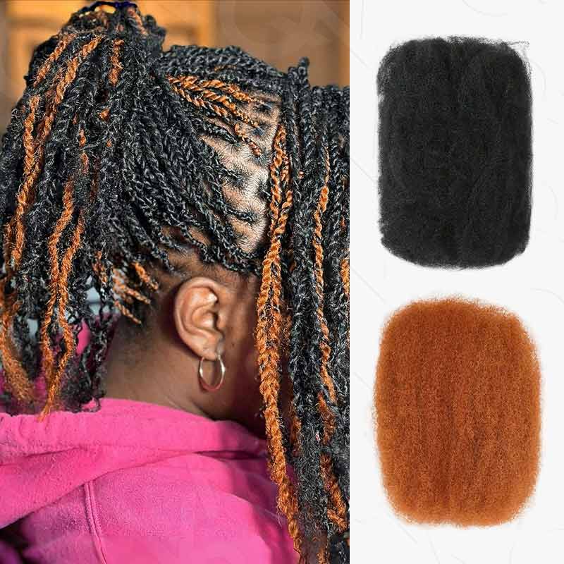 WIGARI 5 Packs Highlights Color Afro kinky Bulk For Braiding Dreadlock Hair